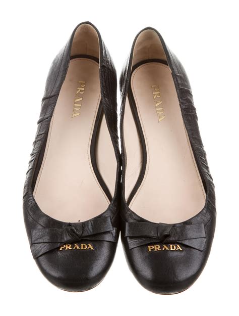 prada ballerinas mit schleife|Prada Ballet Flats .